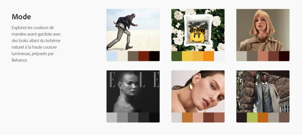 Adobe Color : Trouver la palette de couleurs sur une image