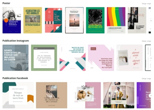 Canva.com : des modèles d’images et de vidéos déjà prêtes à l’emploi