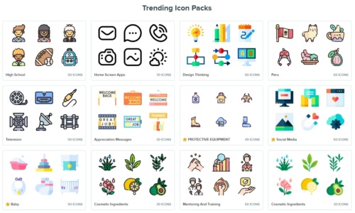 Flaticon.com : différents styles d’icônes à ajouter à vos visuels